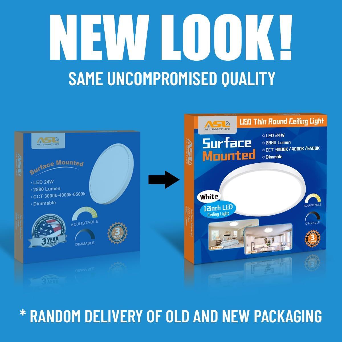 Lámpara de Techo LED Empotrada Allsmartlife 30cm 24W 2880lm