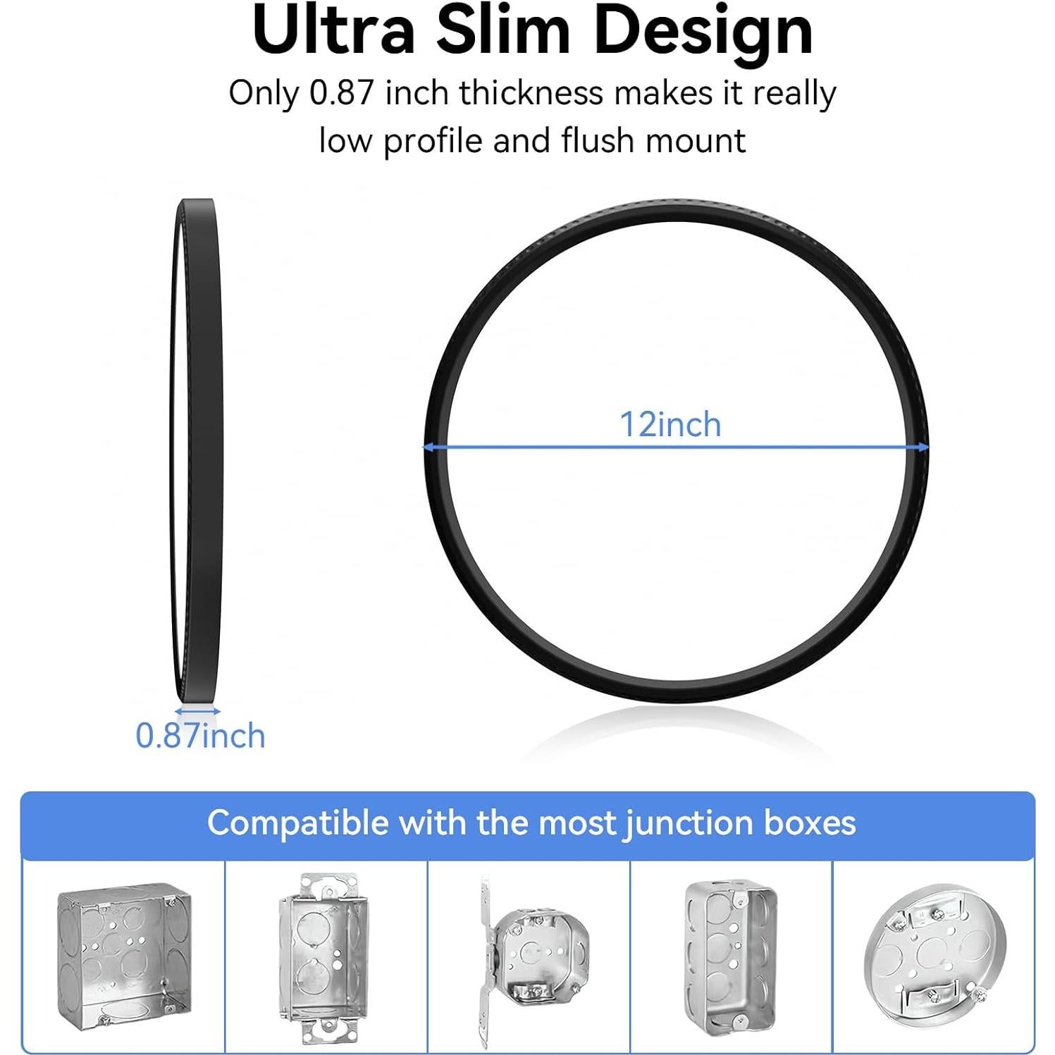 Lámpara de Techo LED Empotrada Hunhun 30 cm 28W 3200LM Regulable