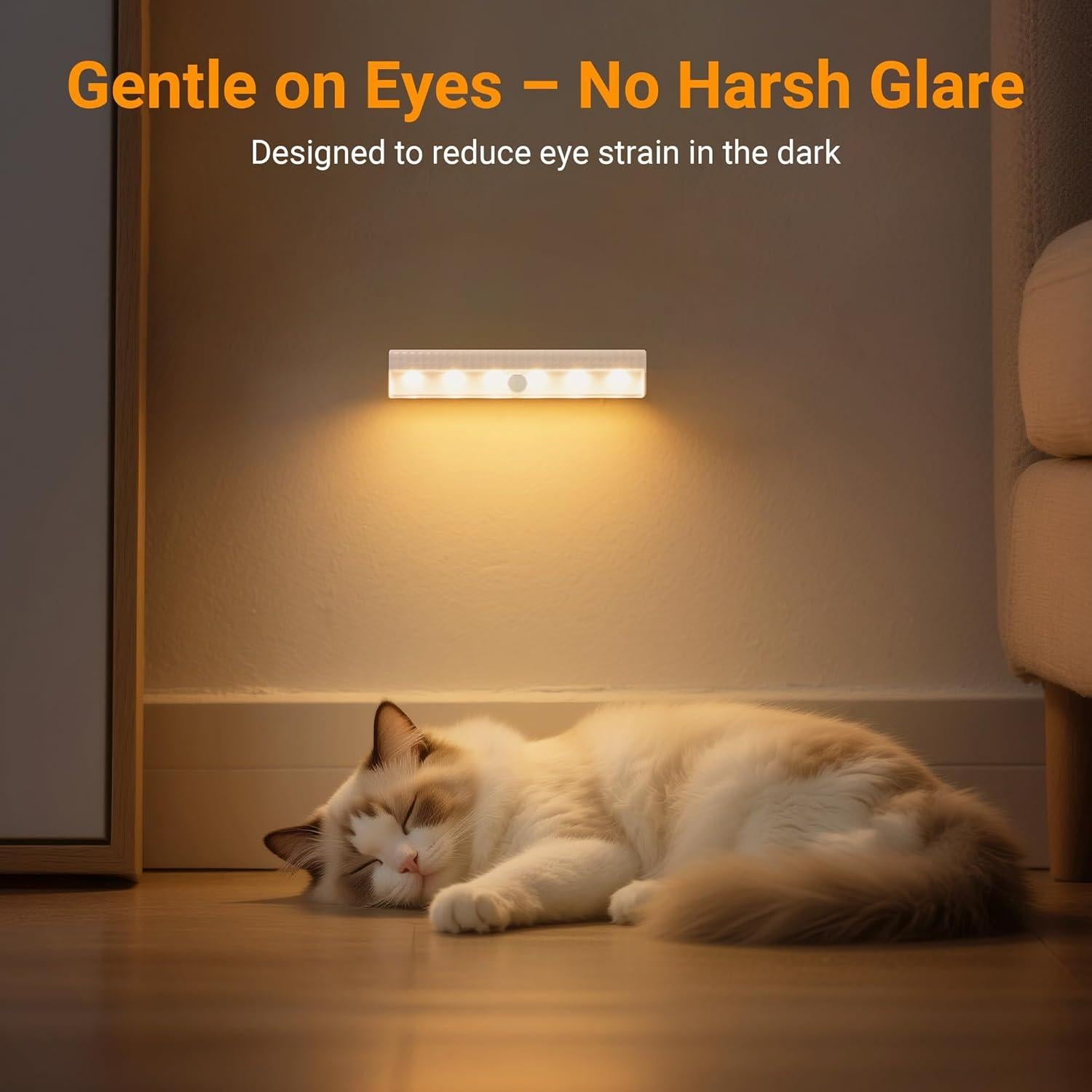 Luces de Armario Maylit 4 Pack con Sensor de Movimiento 3000K