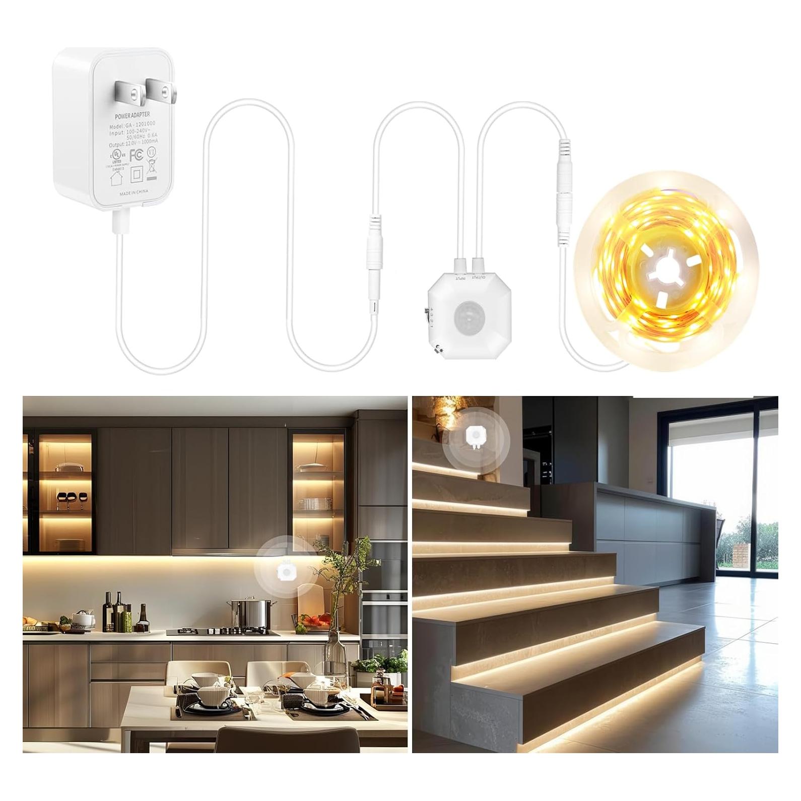 Tira de Luz LED GXILEE 3m con Sensor de Movimiento 3000K