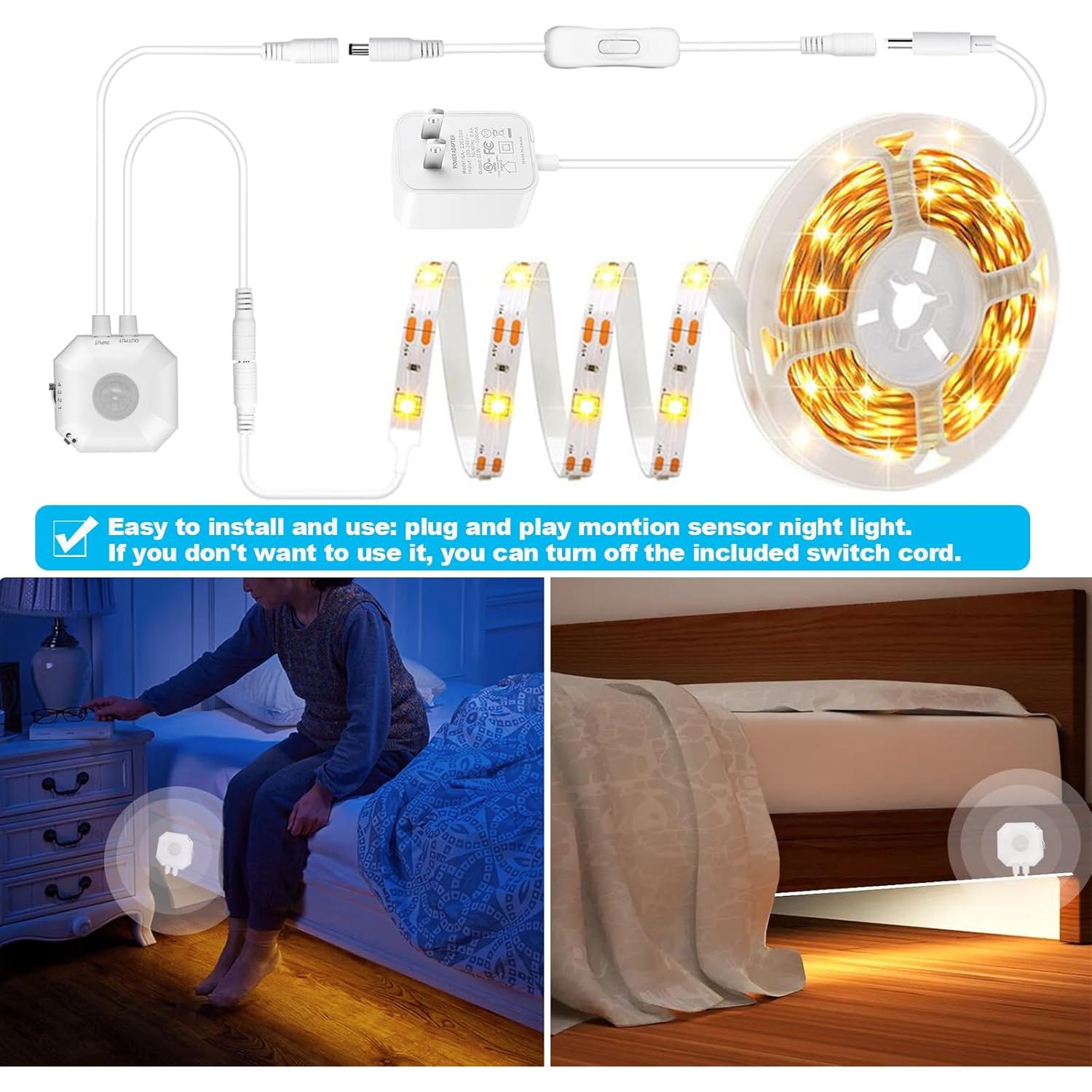 Tira de Luz LED GXILEE 3m con Sensor de Movimiento 3000K