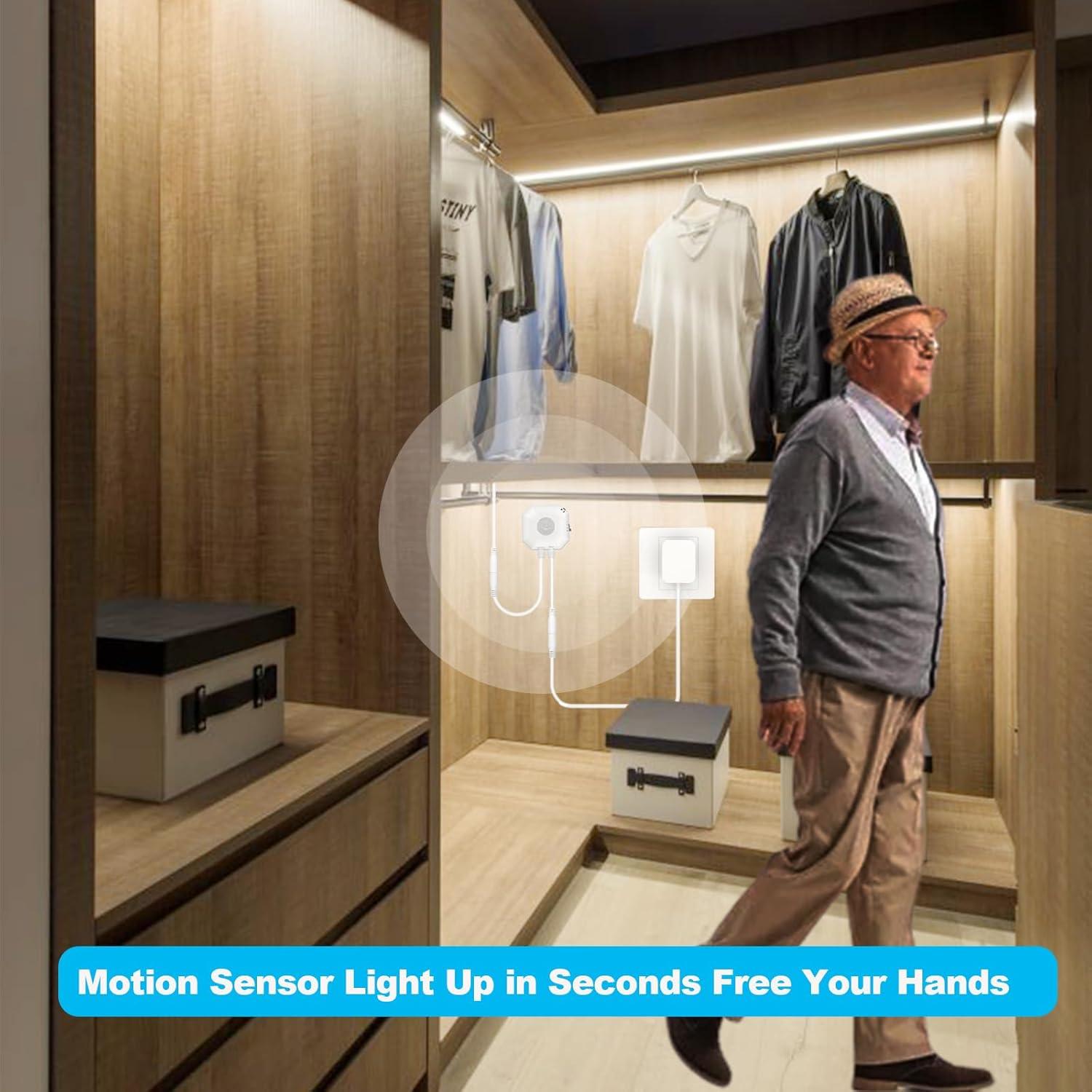 Tira de Luz LED GXILEE 3m con Sensor de Movimiento 3000K