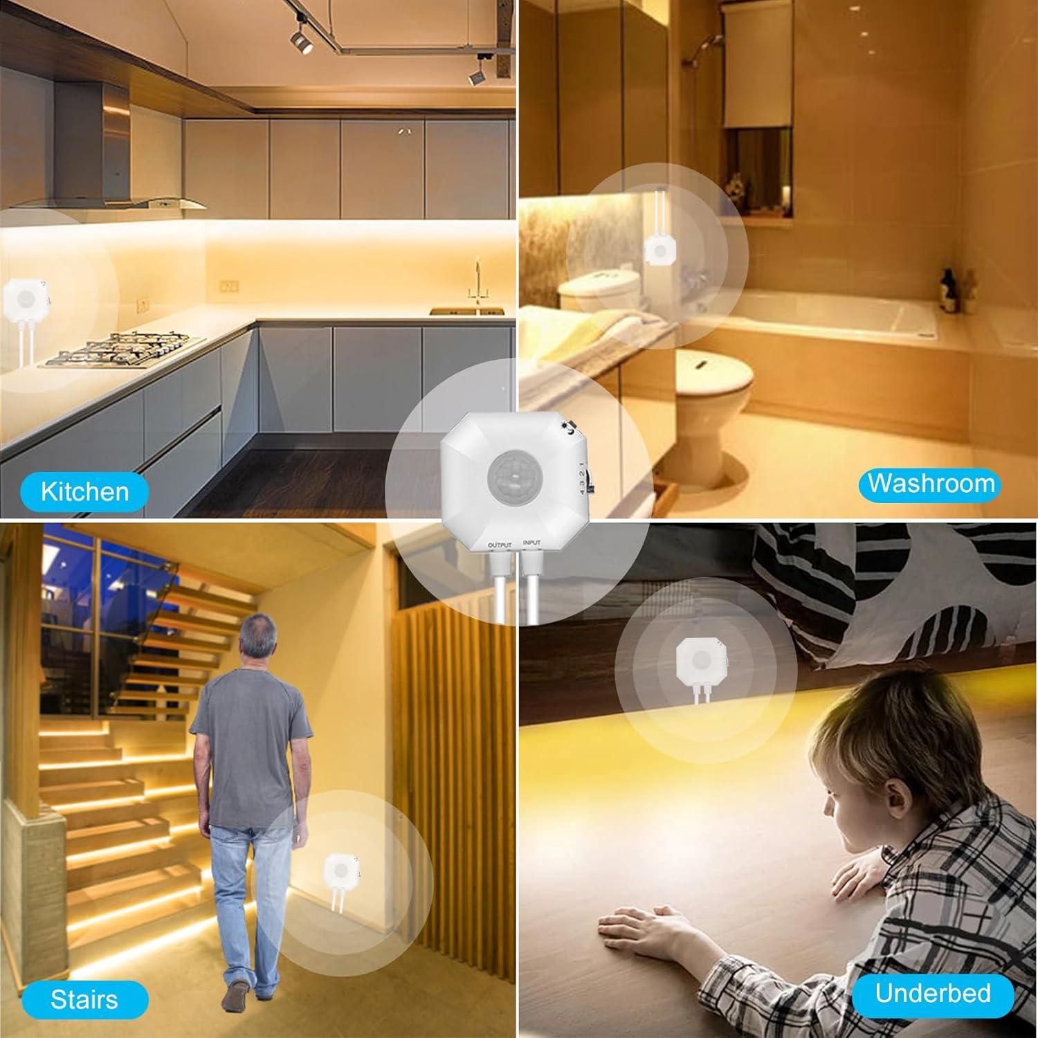 Tira de Luz LED GXILEE 3m con Sensor de Movimiento 3000K