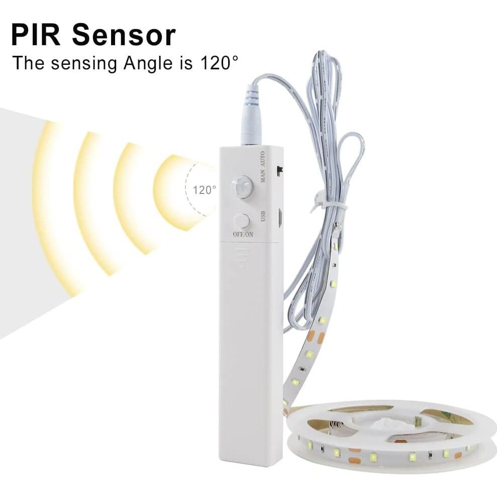 Tira de Luz LED VST 2m con Sensor de Movimiento 6500K