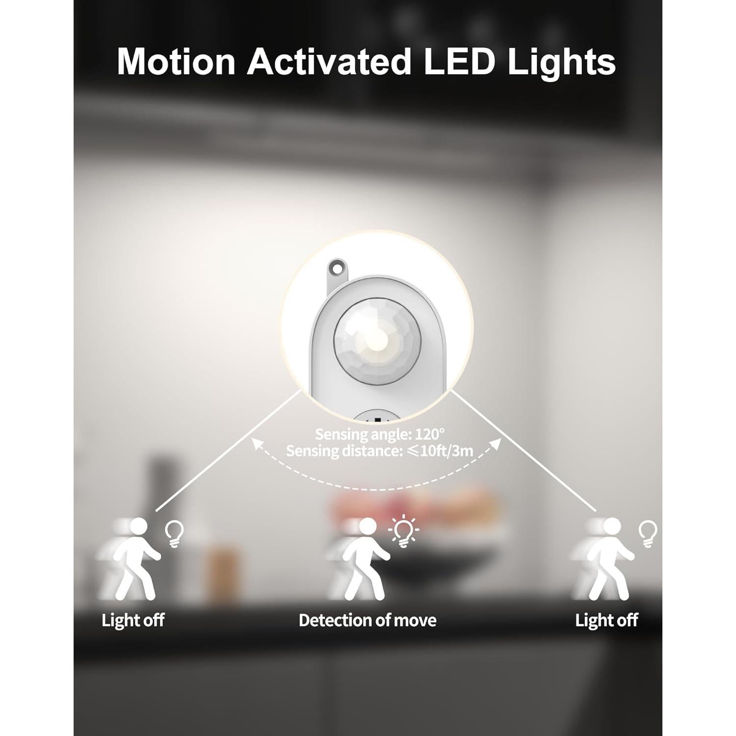 Luz LED Regulable ASOKO 30.48 cm con Sensor de Movimiento 4500K