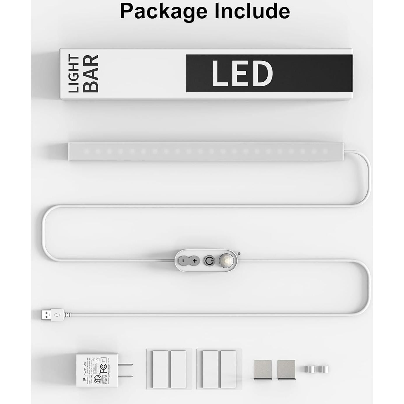 Luz LED Regulable ASOKO 30.48 cm con Sensor de Movimiento 4500K
