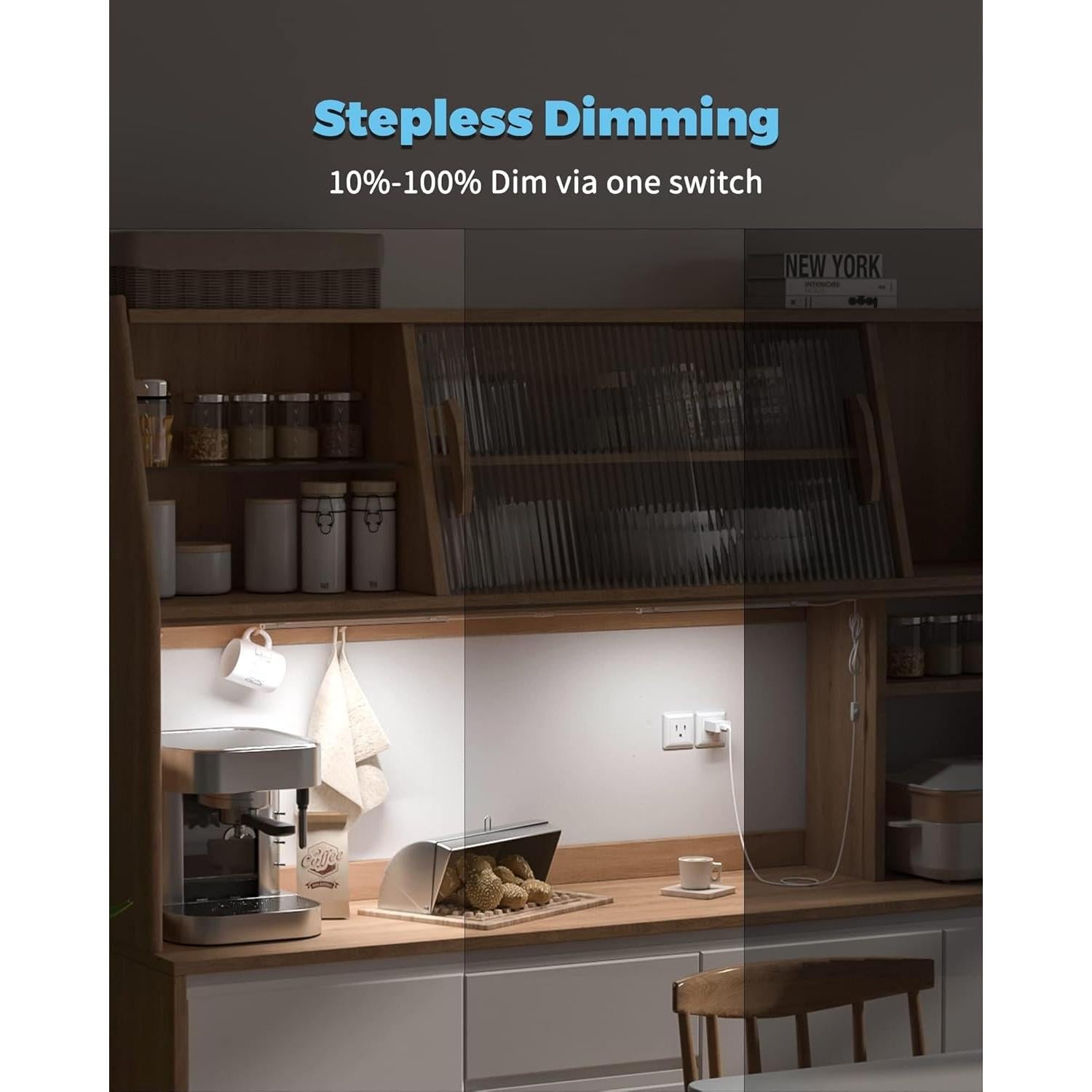 Iluminación LED Regulable Bajo Gabinete HONGKONG YEEZEN 3x30cm 6000K