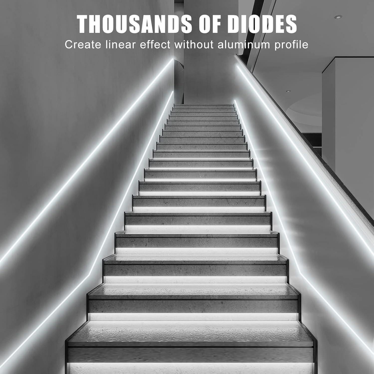 Tira de luz LED COB Tatazone 5m 6500K regulable con control remoto