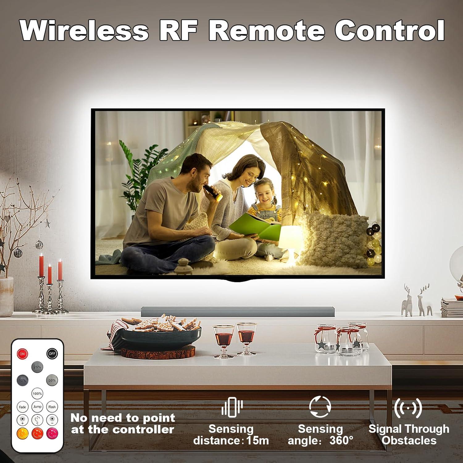 Tira de luz LED COB Tatazone 5m 6500K regulable con control remoto