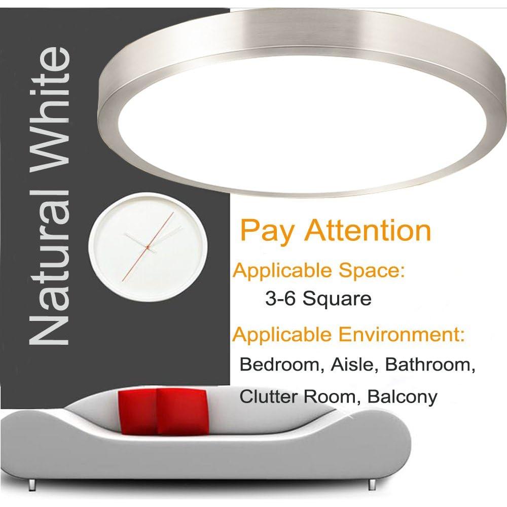 Lámpara de Techo LED BQ Lighting 12W 5000K Redonda Empotrada