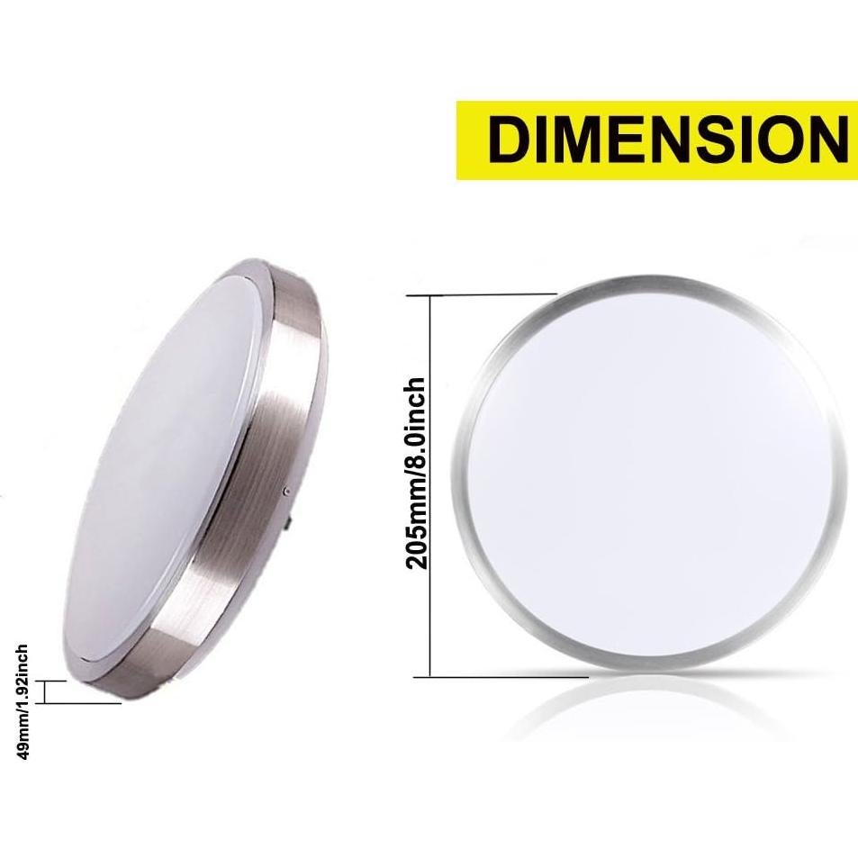 Lámpara de Techo LED BQ Lighting 12W 5000K Redonda Empotrada