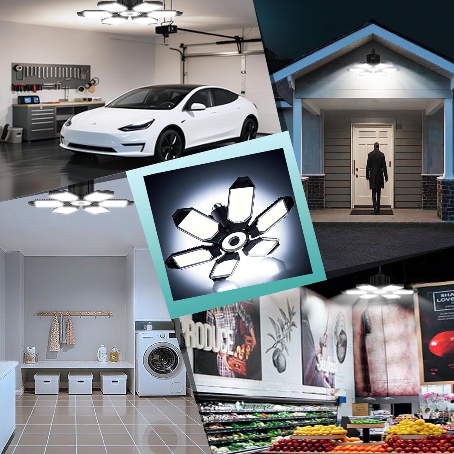 Bombilla LED Deformable 100W BRAINIAC con 6 Paneles Ajustables