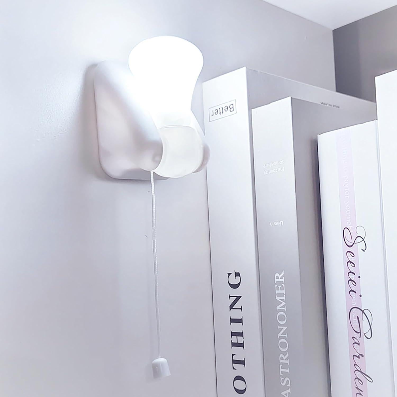 Paquete de 2 Bombillas LED Inalámbricas Shuwea 2.54cm Blanco