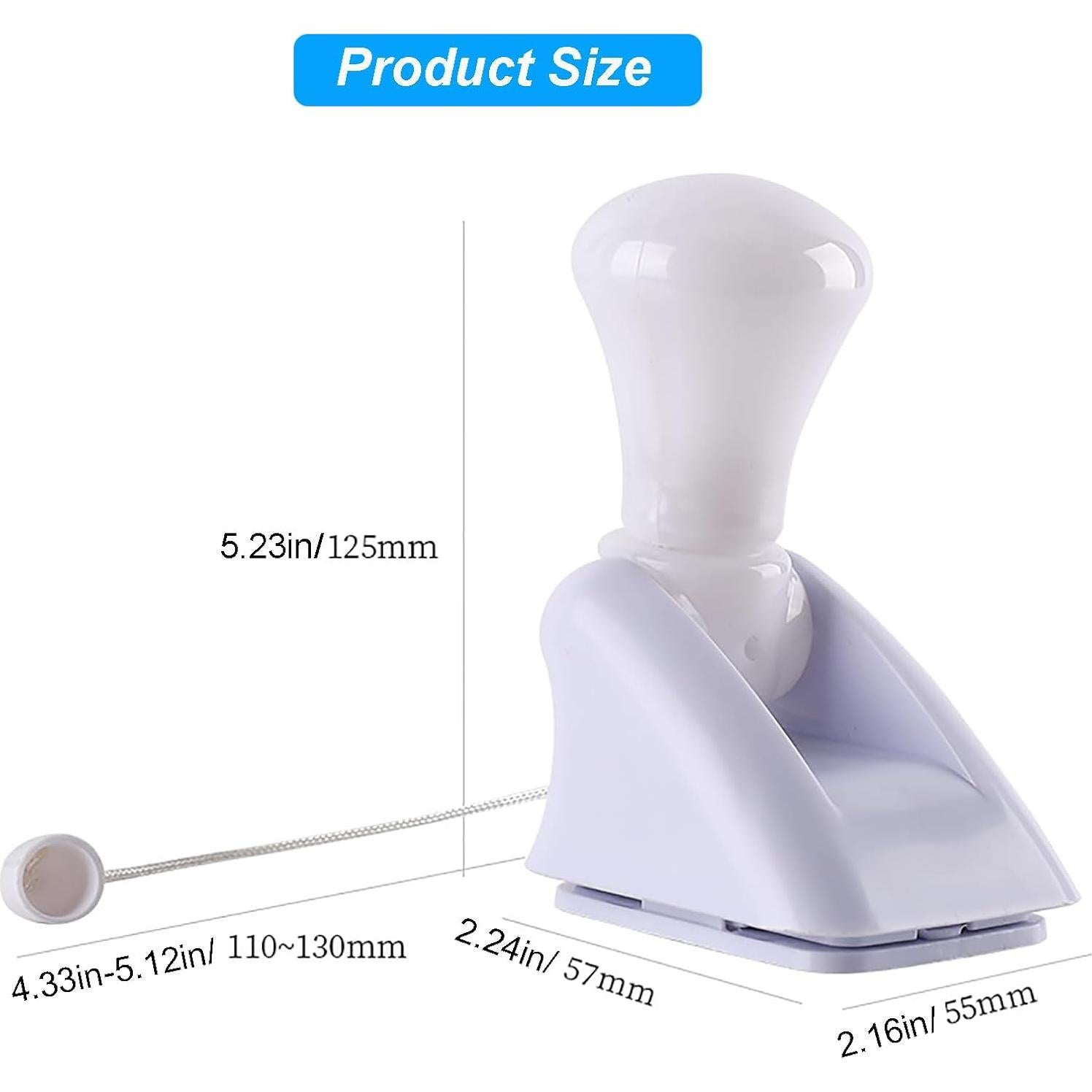 Paquete de 2 Bombillas LED Inalámbricas Shuwea 2.54cm Blanco