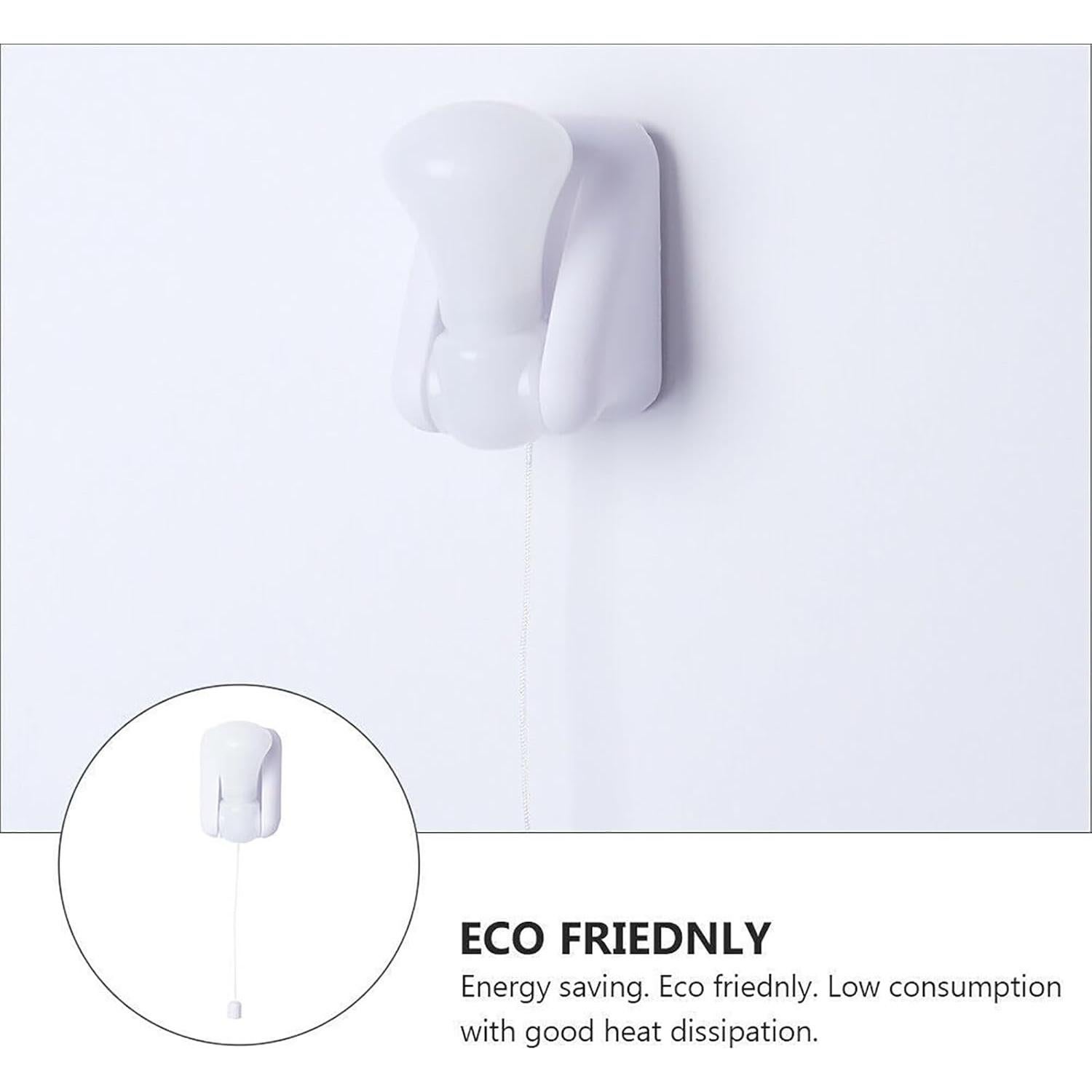 Paquete de 2 Bombillas LED Inalámbricas Shuwea 2.54cm Blanco