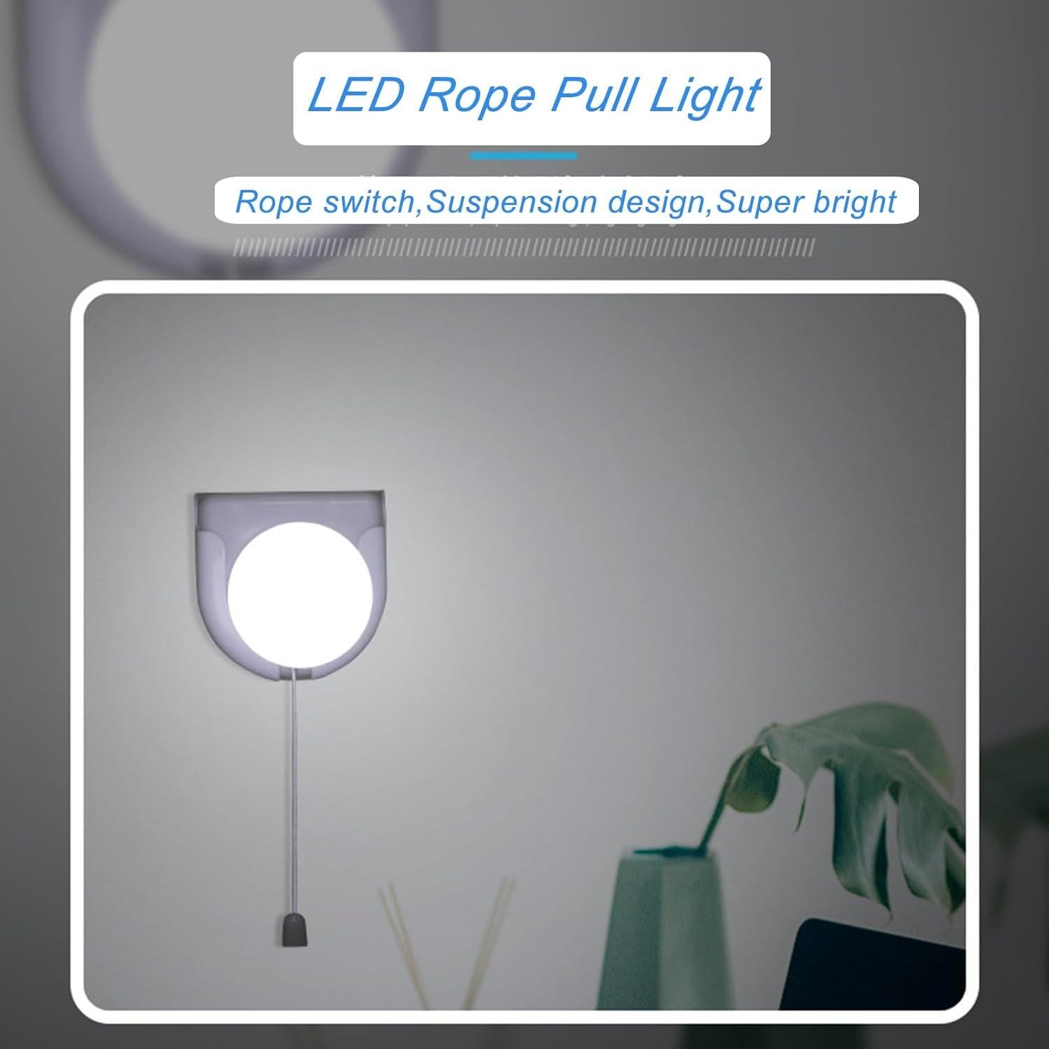 Paquete de 2 Bombillas LED Inalámbricas Shuwea con Cadena