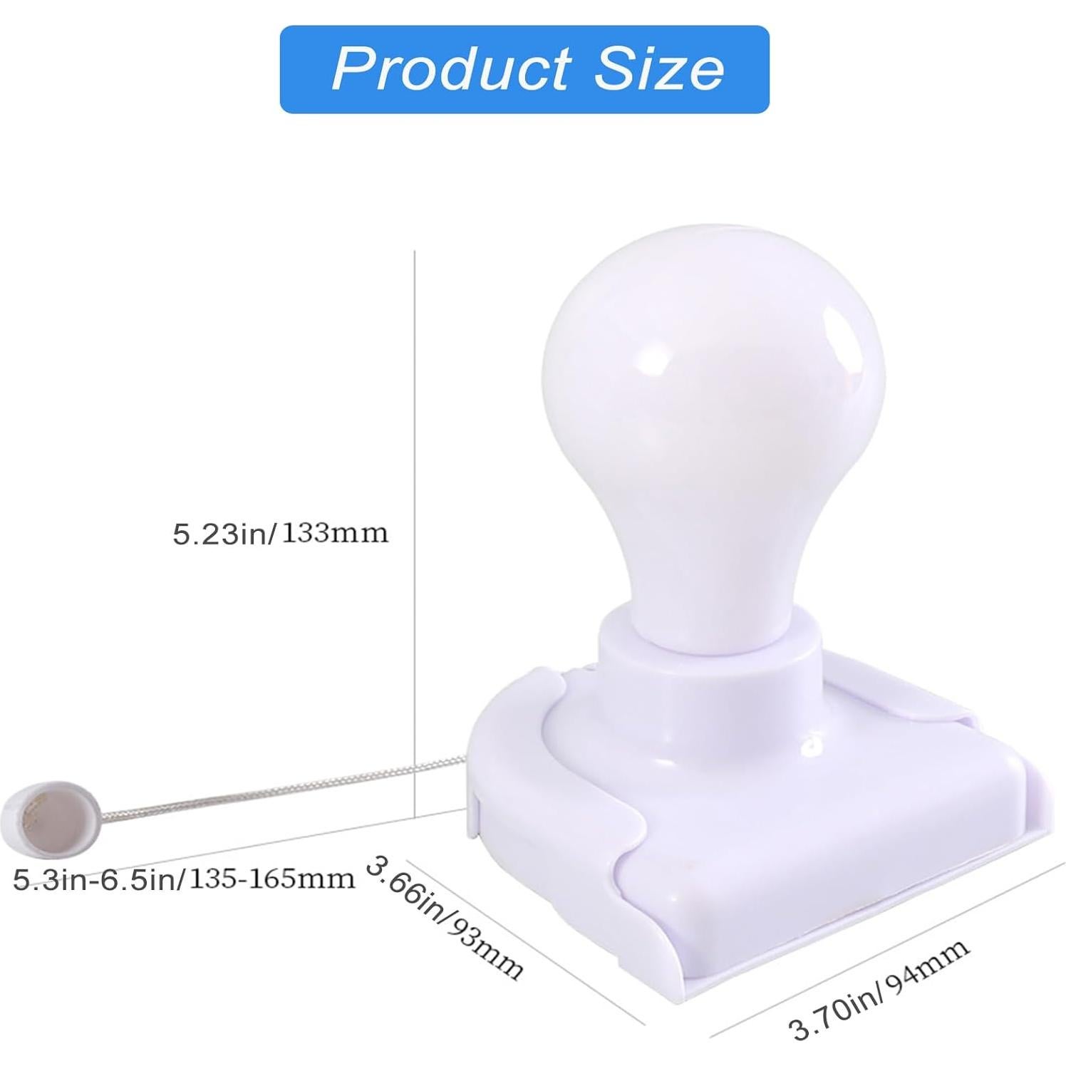 Paquete de 2 Bombillas LED Inalámbricas Shuwea con Cadena