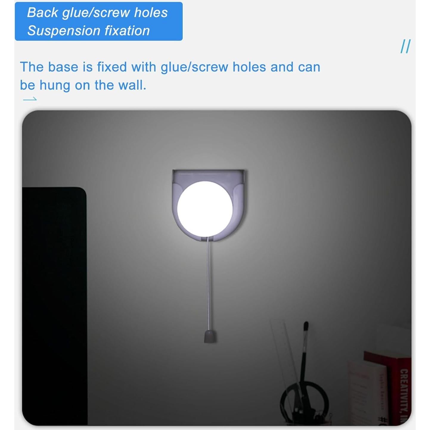 Paquete de 2 Bombillas LED Inalámbricas Shuwea con Cadena