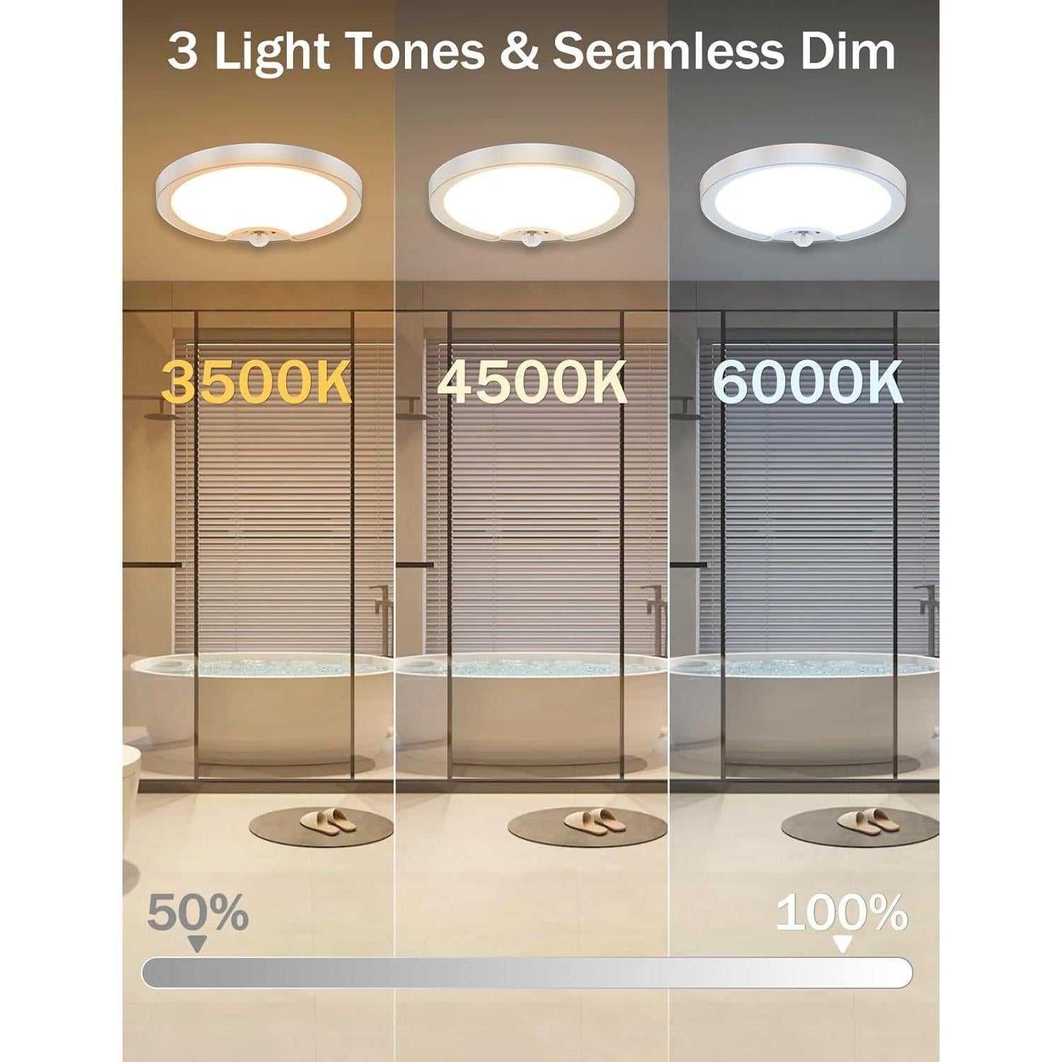 Luz LED de Techo Inalámbrica Fizrice con Sensor de Movimiento 500LM