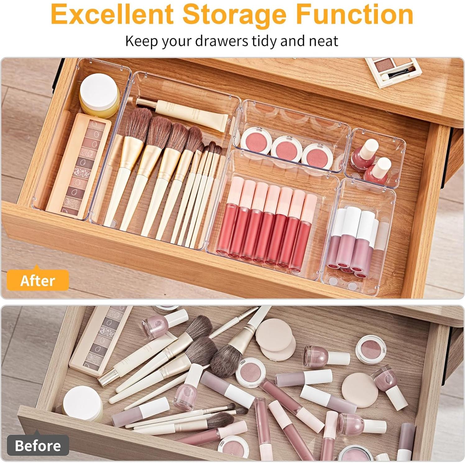 Organizadores de Cajones SMARTAKE 13 Piezas Antideslizantes