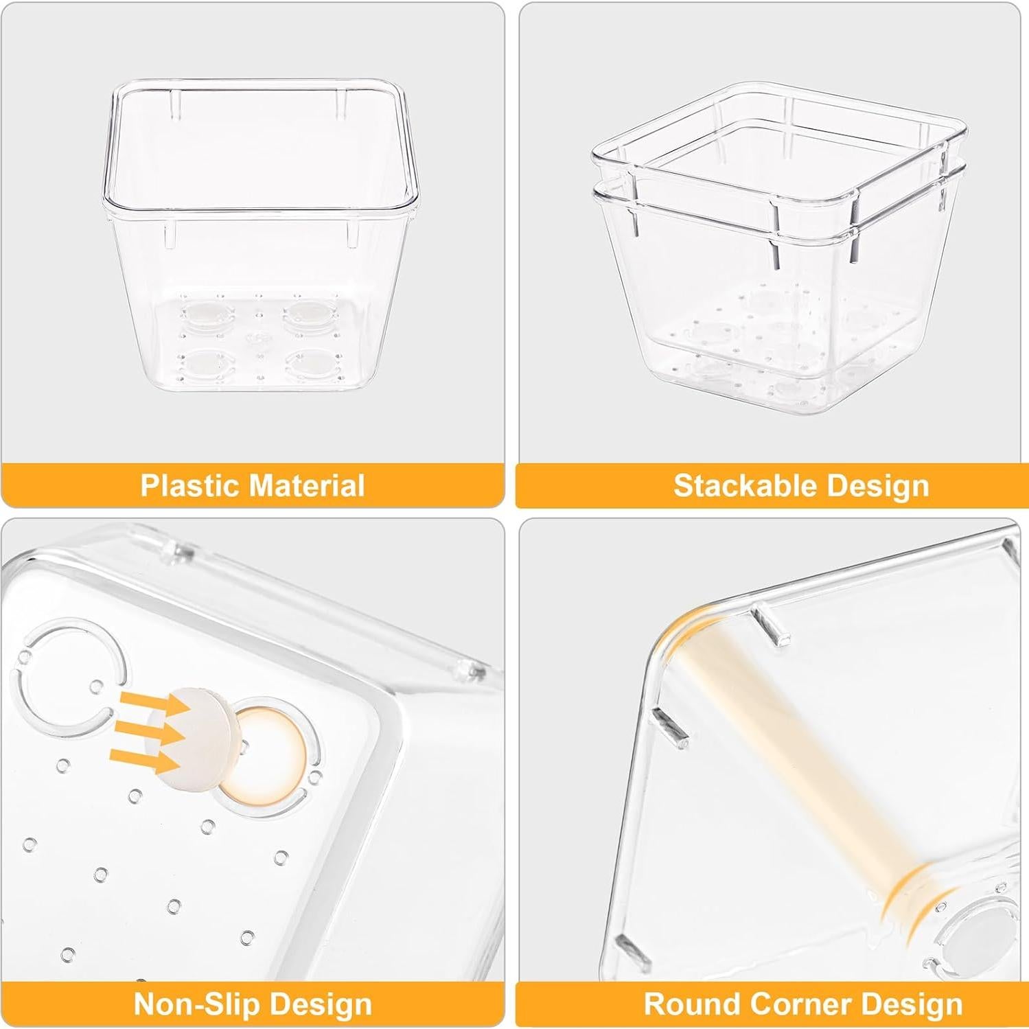 Organizadores de Cajones SMARTAKE 13 Piezas Antideslizantes