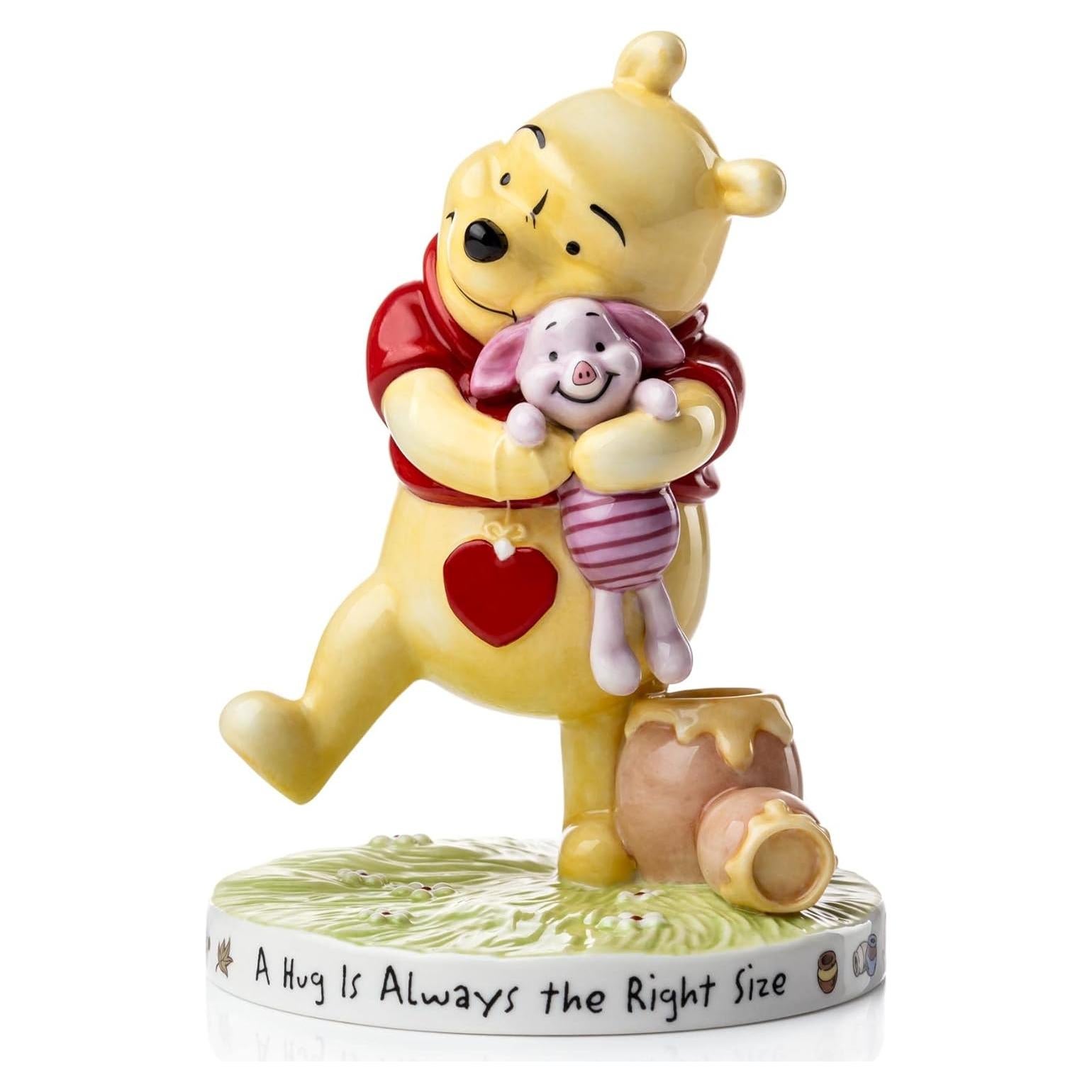 Figurita Winnie Pooh y Piglet abrazo 9.5x9.5x13.5cm