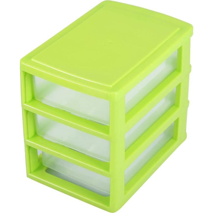 Organizador de Cajones Salmue 3 Capas Verde - Almacenamiento Cosmético