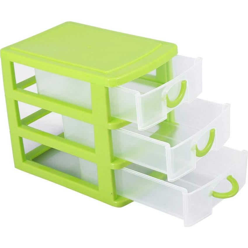Organizador de Cajones Salmue 3 Capas Verde - Almacenamiento Cosmético