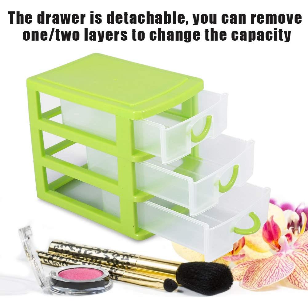 Organizador de Cajones Salmue 3 Capas Verde - Almacenamiento Cosmético