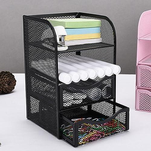 Organizador de Escritorio HEEPDD de Malla Metálica 3 Niveles