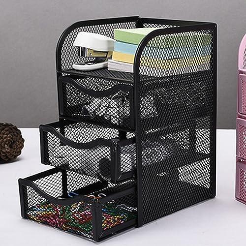 Organizador de Escritorio HEEPDD de Malla Metálica 3 Niveles