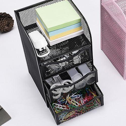 Organizador de Escritorio HEEPDD de Malla Metálica 3 Niveles