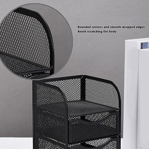 Organizador de Escritorio HEEPDD de Malla Metálica 3 Niveles