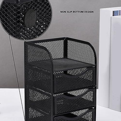 Organizador de Escritorio HEEPDD de Malla Metálica 3 Niveles