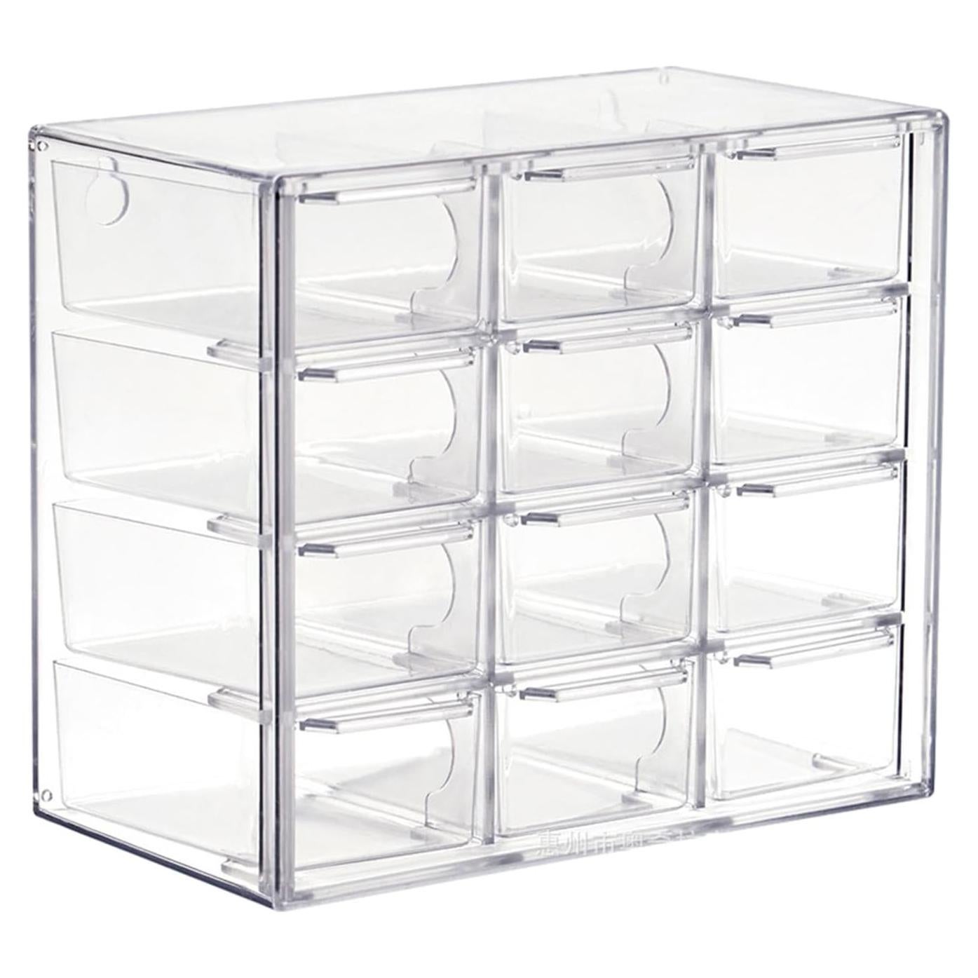 Organizador de Cajones Mini Kowaku 12 Cajones Transparente