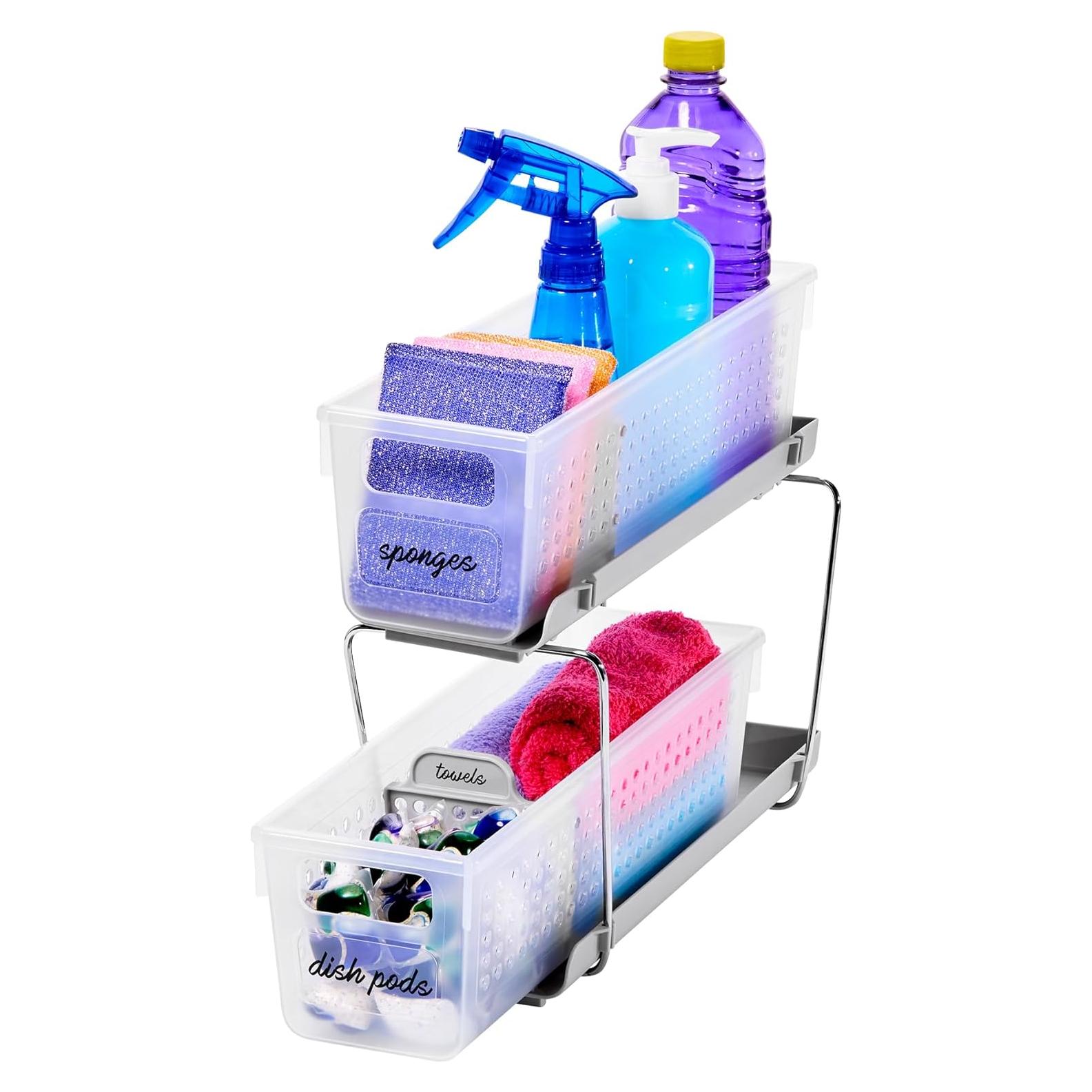 Organizador Mini 2 Niveles Madesmart Escarchado Multiusos