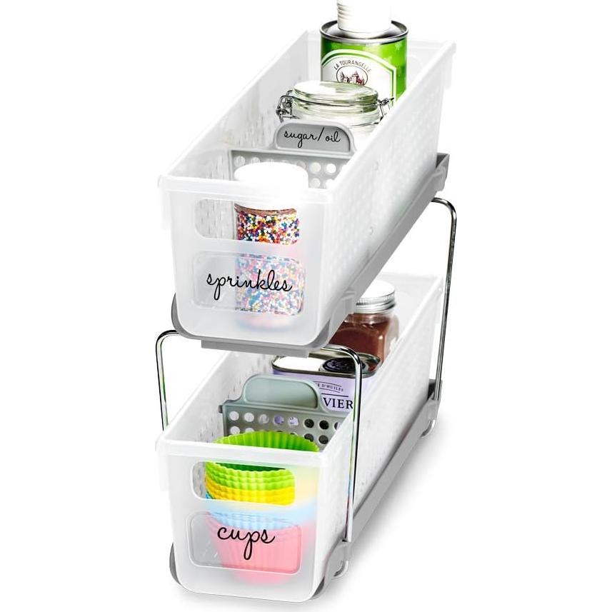 Organizador Mini 2 Niveles Madesmart Escarchado Multiusos
