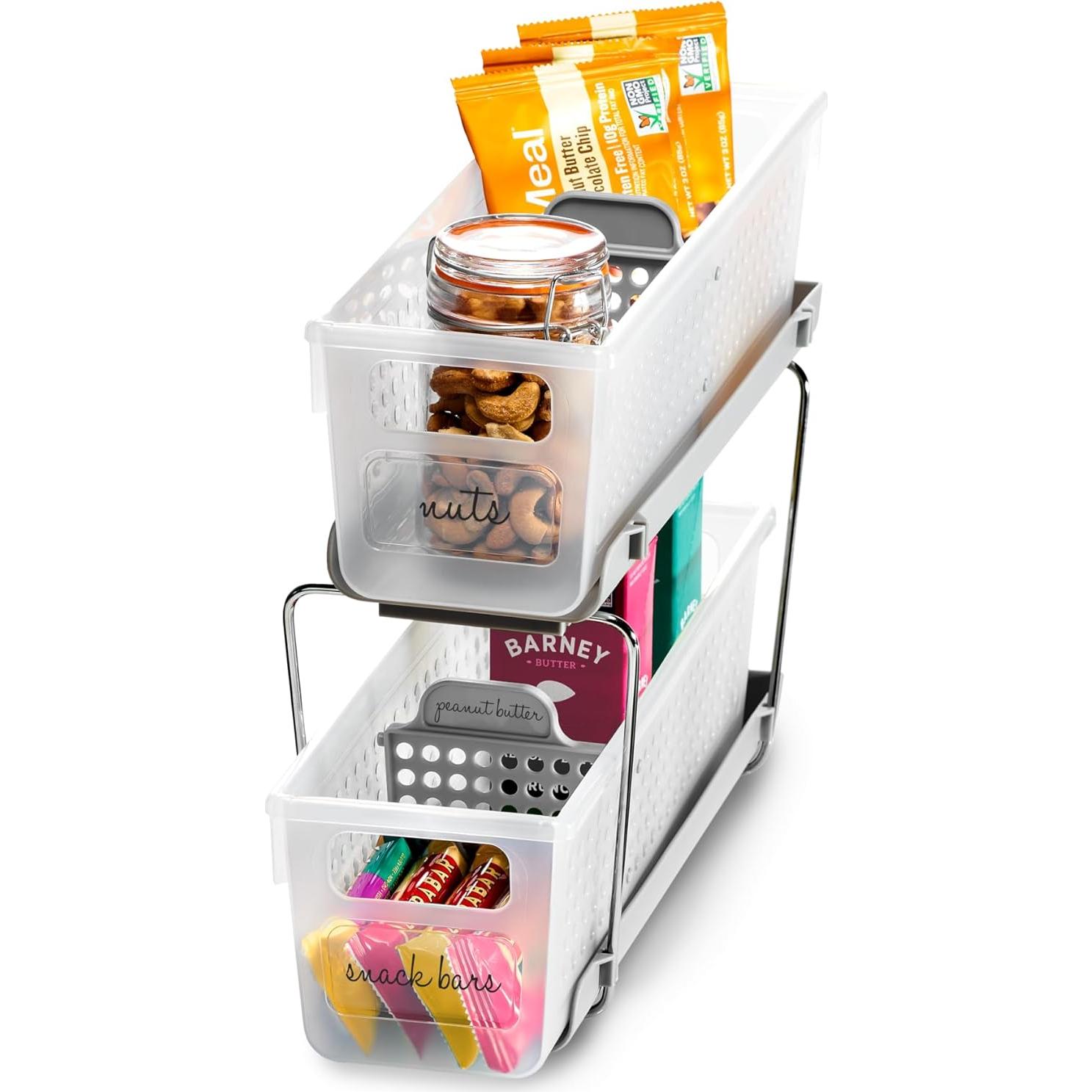 Organizador Mini 2 Niveles Madesmart Escarchado Multiusos