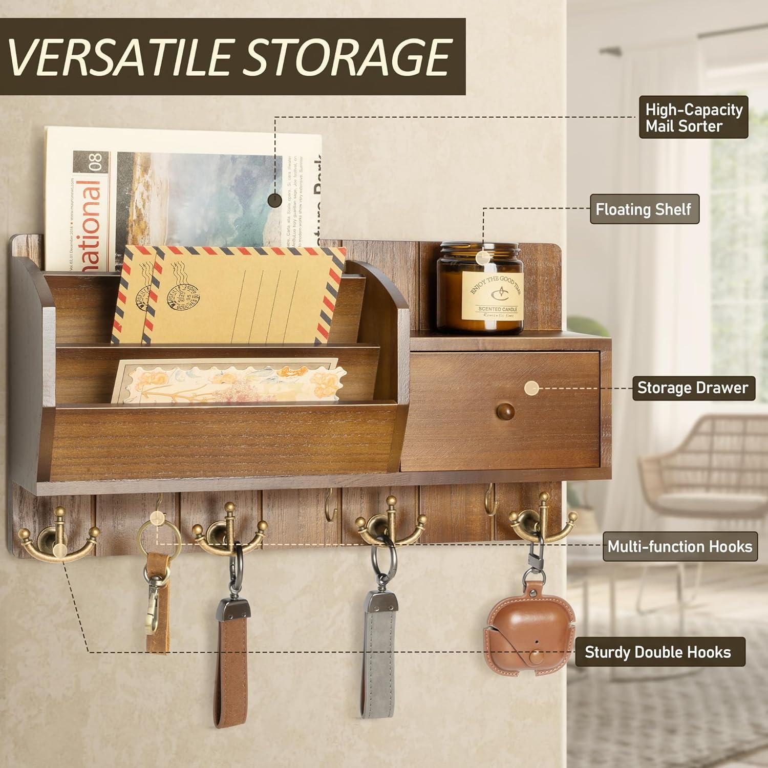 Soporte de Llaves y Organizador de Correo Rebee Vision 40.64cm