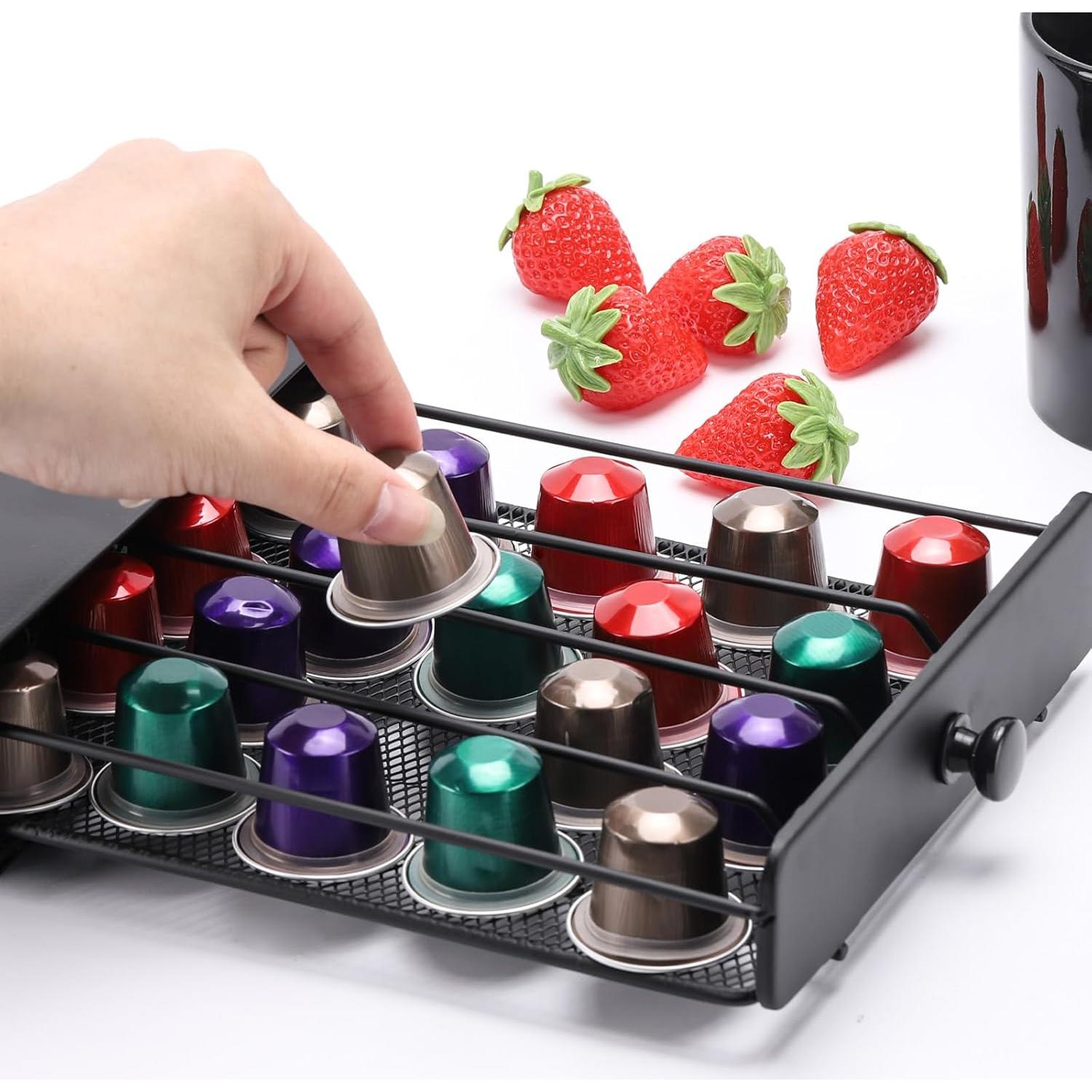 Soporte para Cajón de Almacenamiento de Cápsulas de Café Tecbeauty - 40 Cápsulas OriginalLine