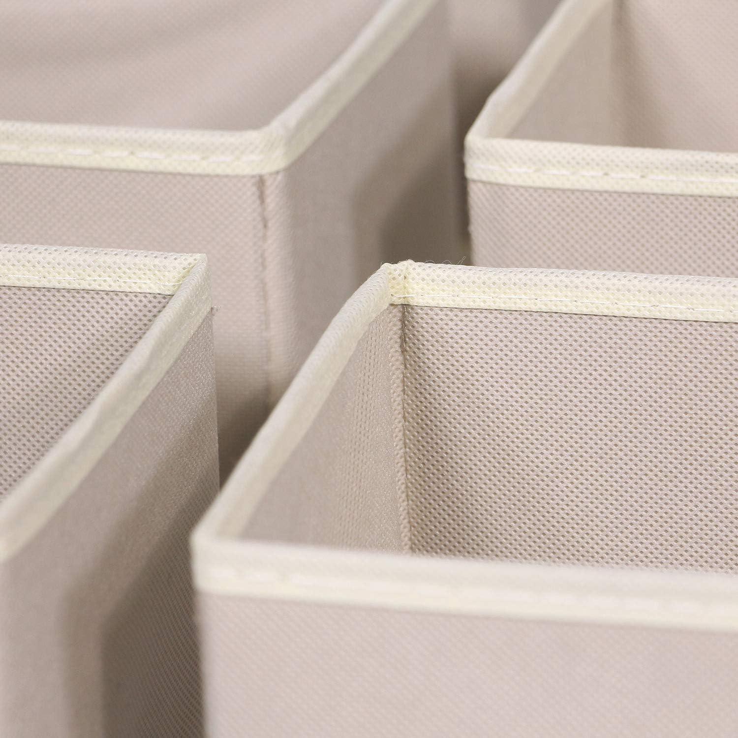 Organizador de Cajón DIOMMELL 6 Cestas Plegables Beige