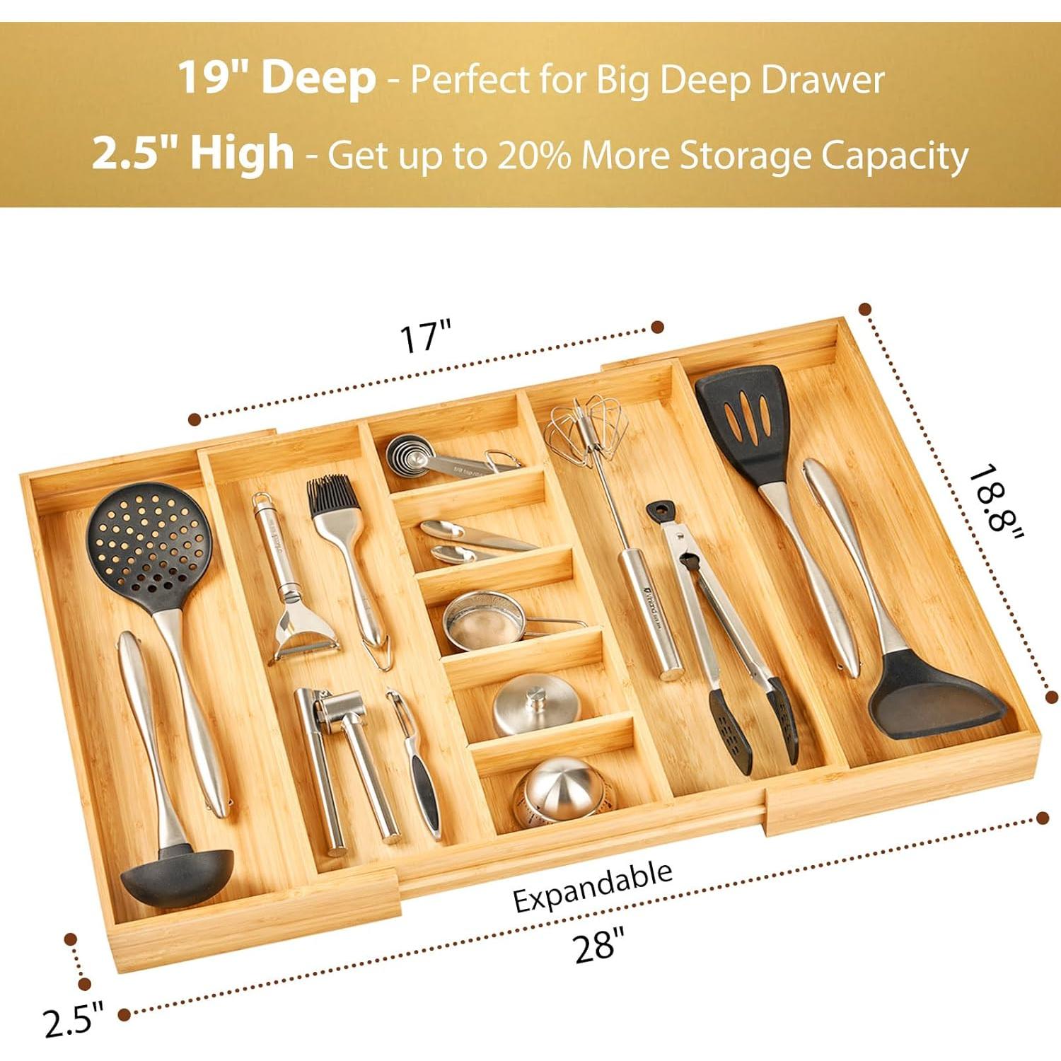 Organizador de Cajón Expandible Umilife para Utensilios 43-71 cm