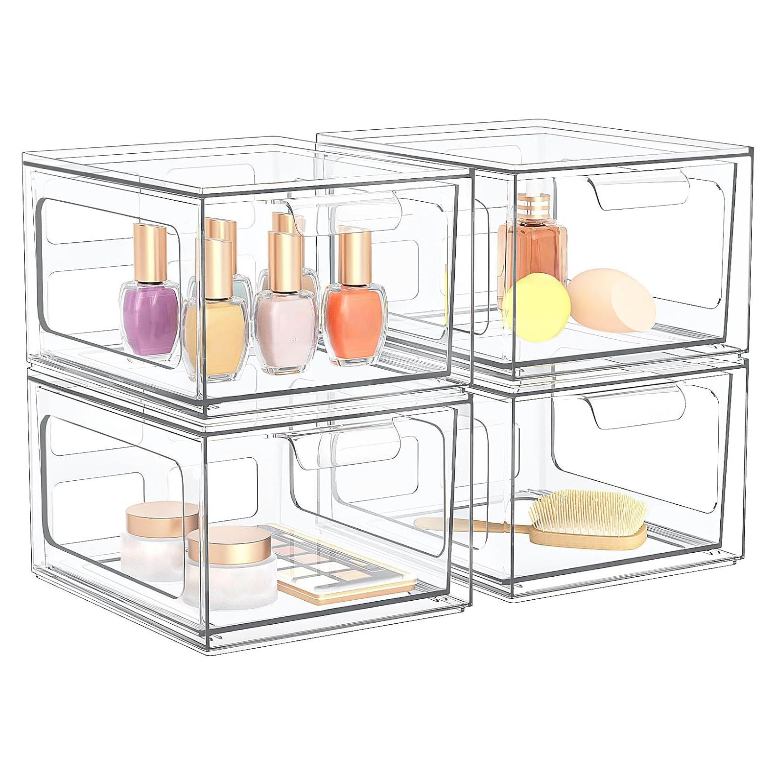 Organizadores de Maquillaje SpaceHacks - 4 Piezas Apilables