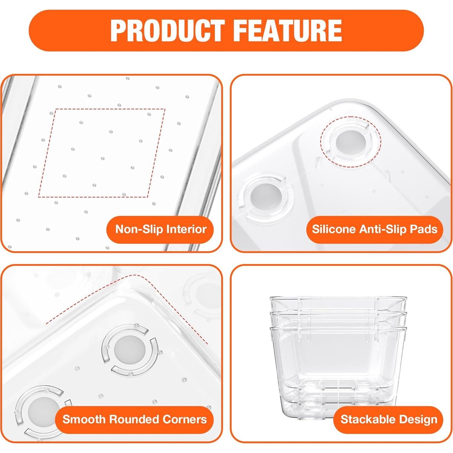 ValueMax Juego de Organizadores de Cajones 9 Piezas Plástico