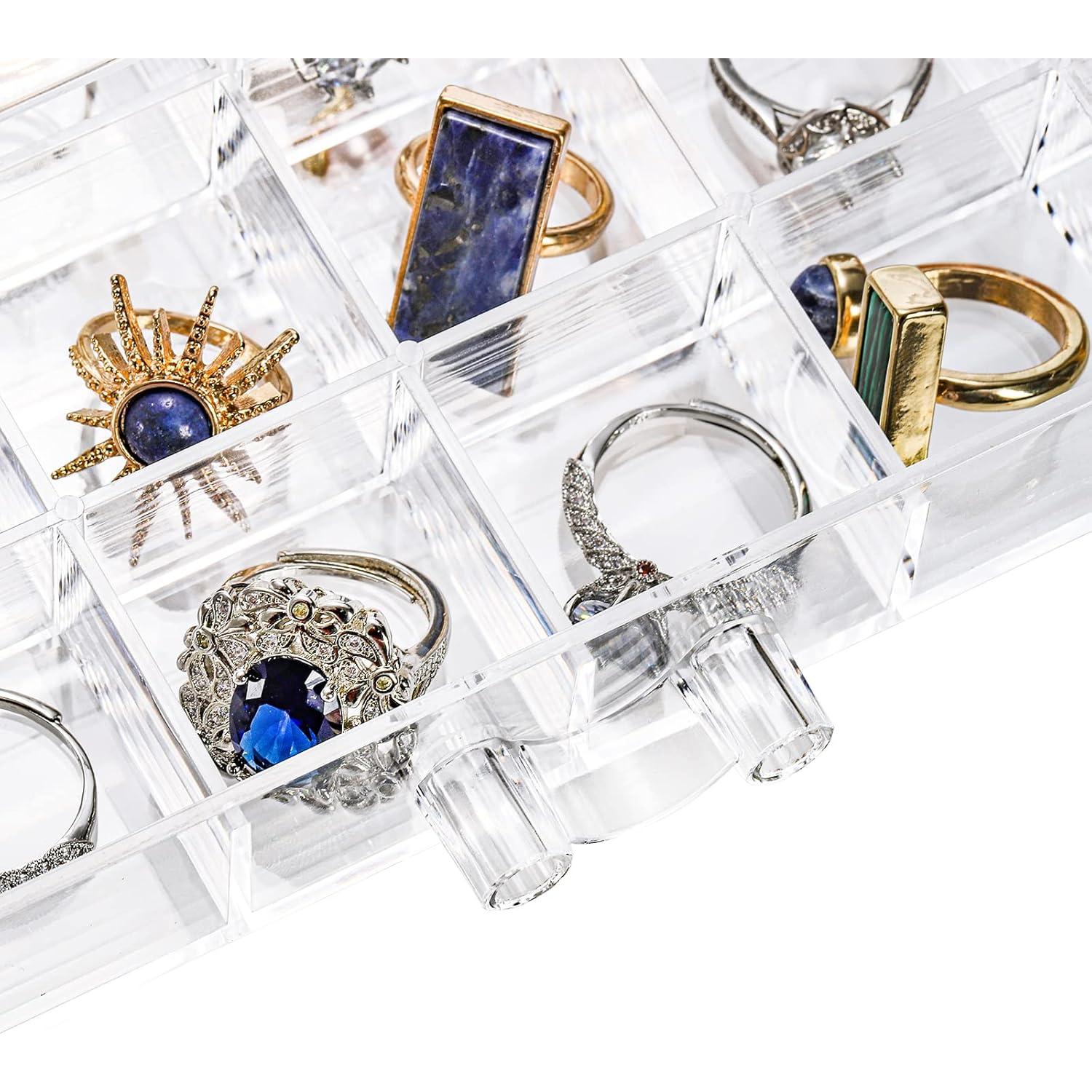 Caja de Almacenamiento de Joyería Acrílica Yarlung 5 Cajones