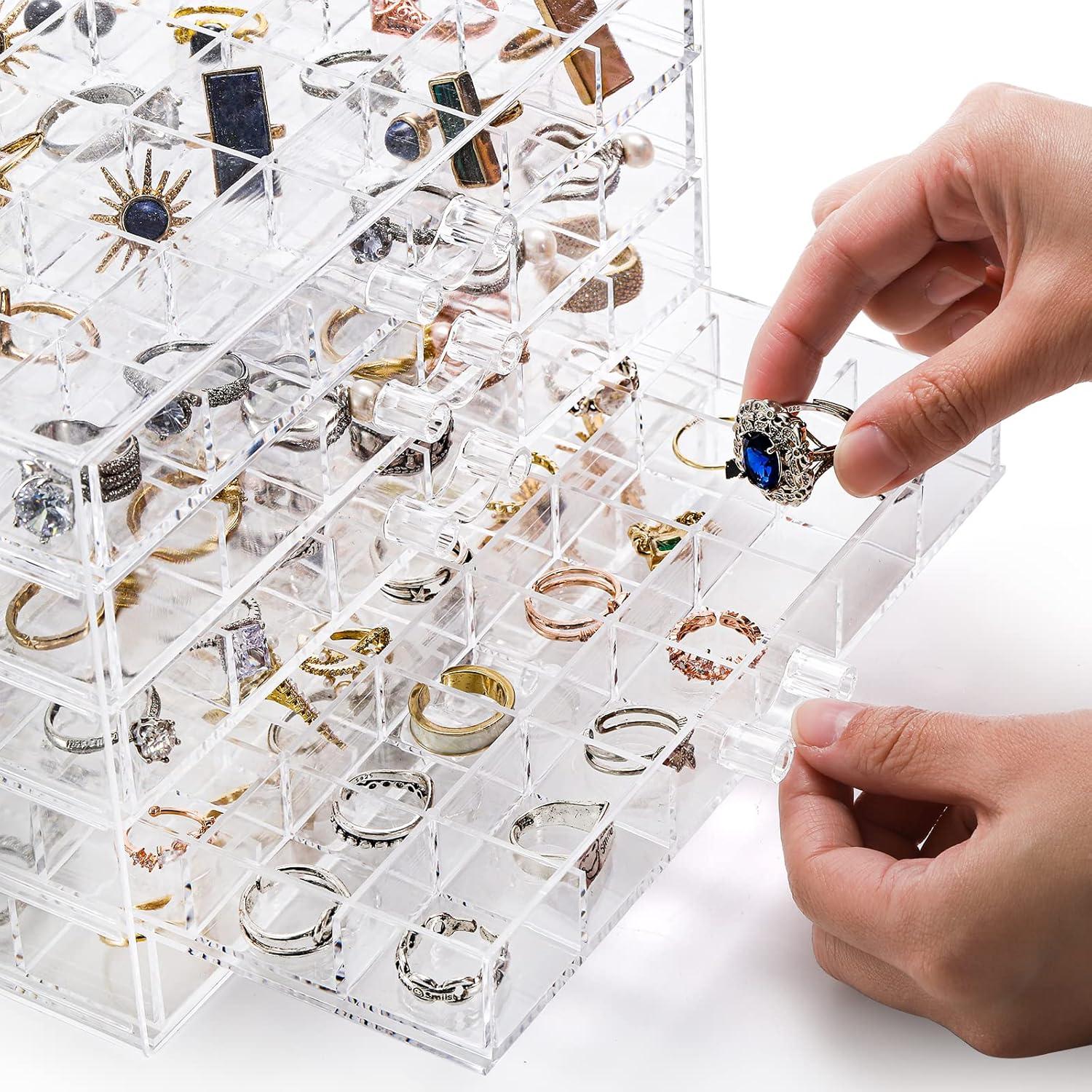 Caja de Almacenamiento de Joyería Acrílica Yarlung 5 Cajones