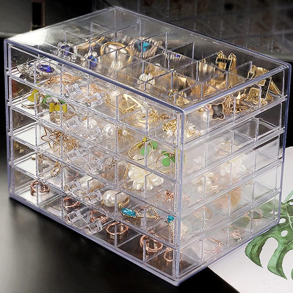 Caja de Almacenamiento de Joyería Acrílica Yarlung 5 Cajones