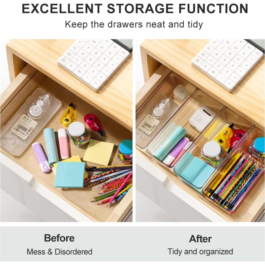 Conjunto de Organizadores de Cajones Hudgan 8 Piezas Plástico