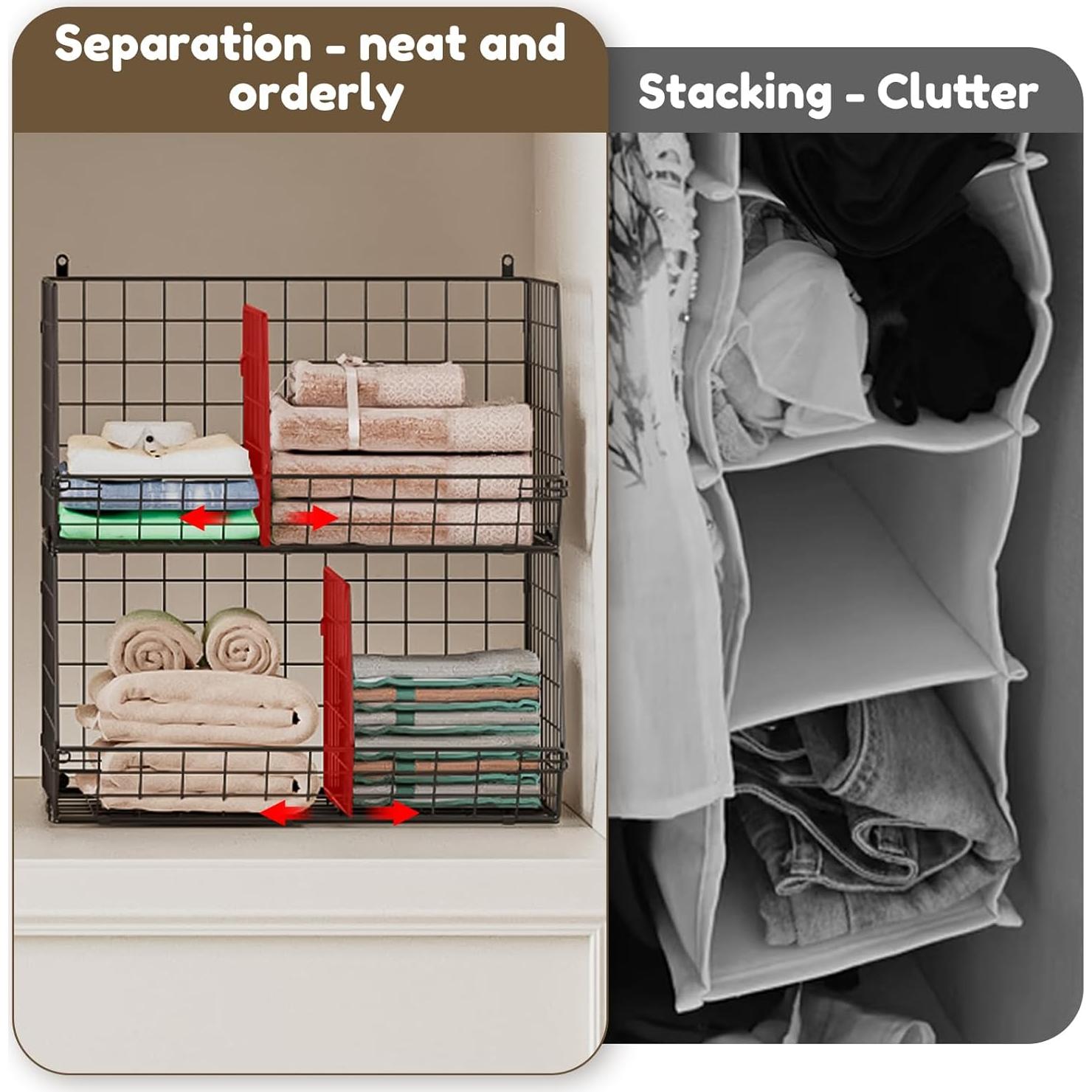 Organizador de Closet Colgante Jautokerdar 4 Niveles Negro