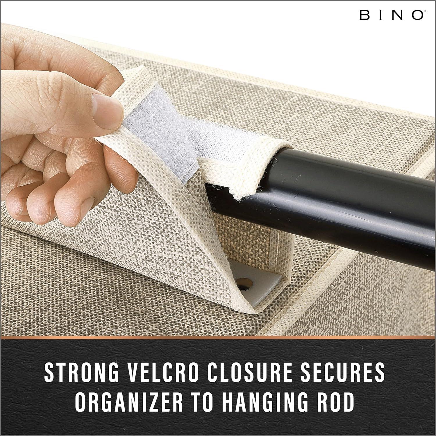 Organizador Colgante de Closet BINO 6 Estantes Beige 120 cm